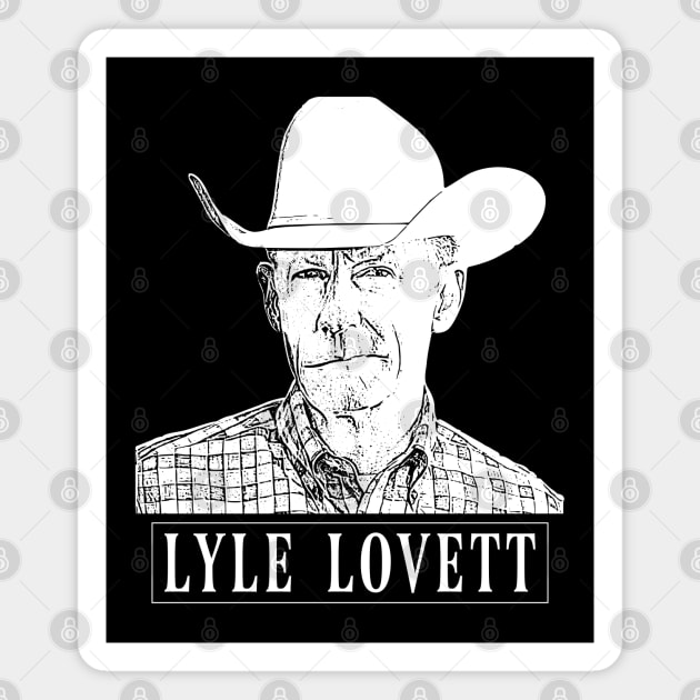 Lyle Lovett // White Magnet by Degiab